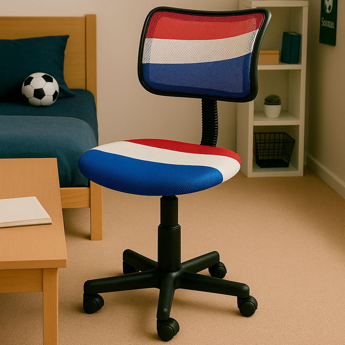 Silla De oficina Chica Colorida Con Altura Regulable 