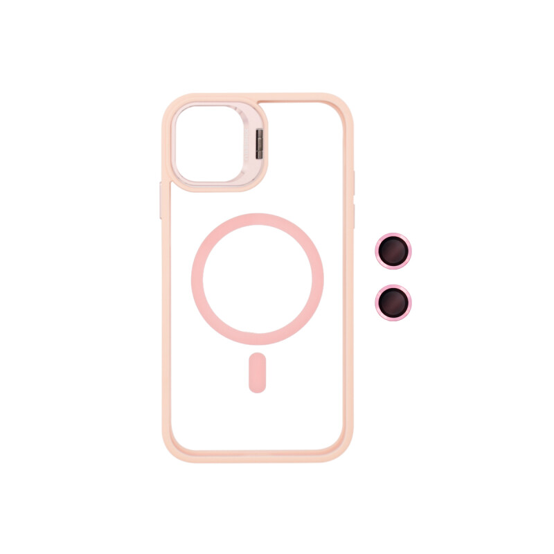 Protector para iPhone 11 con protector de cámara color rosa Protector Para Iphone 11 Con Protector De Cámara Color Rosa