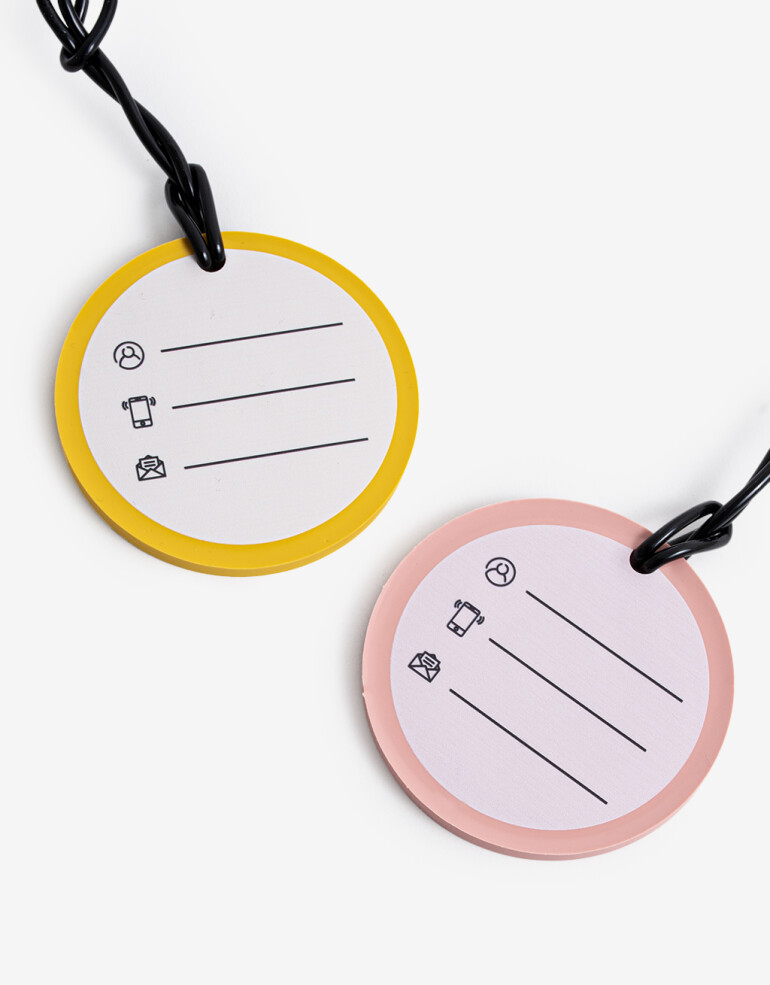 Tags Tags Para Valija De Silicona Con Tarjeta De Identificacion - Combinacion Multicolor
