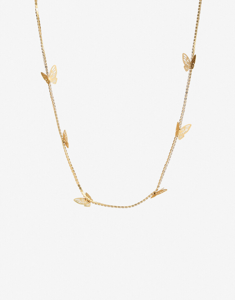 Collares Largos Strass Collares Largos Botanico - Dorado Oro Amarillo