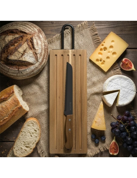 SET TABLA MADERA ACACIA CON CUCHILLO DE PAN 39x13x1.5CM SET TABLA MADERA ACACIA CON CUCHILLO DE PAN 39x13x1.5CM