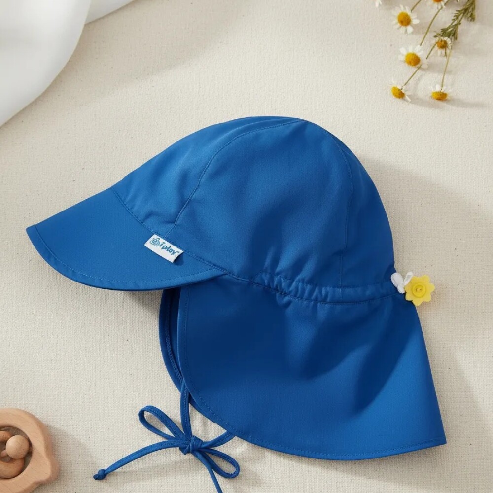 Gorro iplay con filtro solar 0-6 meses azul francia