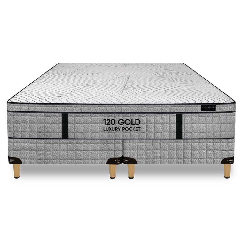 Colchón 120 Luxury Pocket con Sommier Super King 200x200