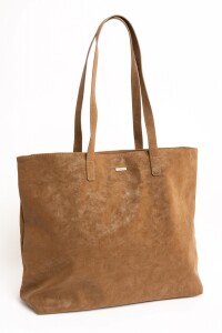 Travel Bag Cuero Vegano Camel