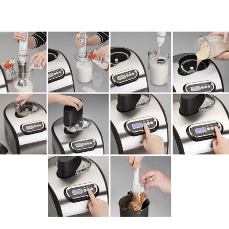 Máquina de helado artesanal familiar Máquina de helado artesanal familiar