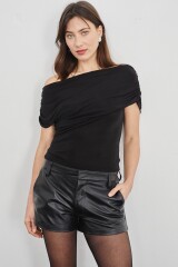 Blusa Sweet Negro/Plata