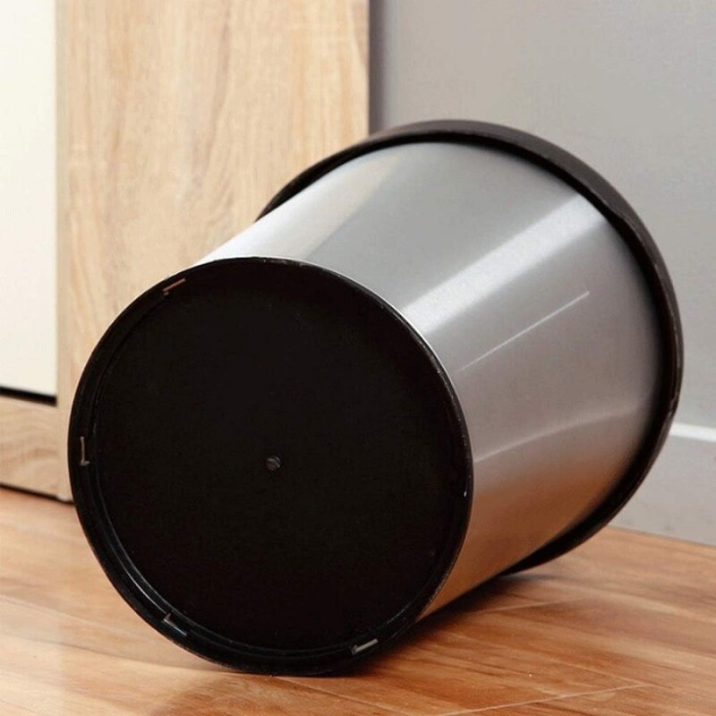 Tacho cesto basura circular 12L de acero inoxidable Tacho cesto basura circular 12L de acero inoxidable