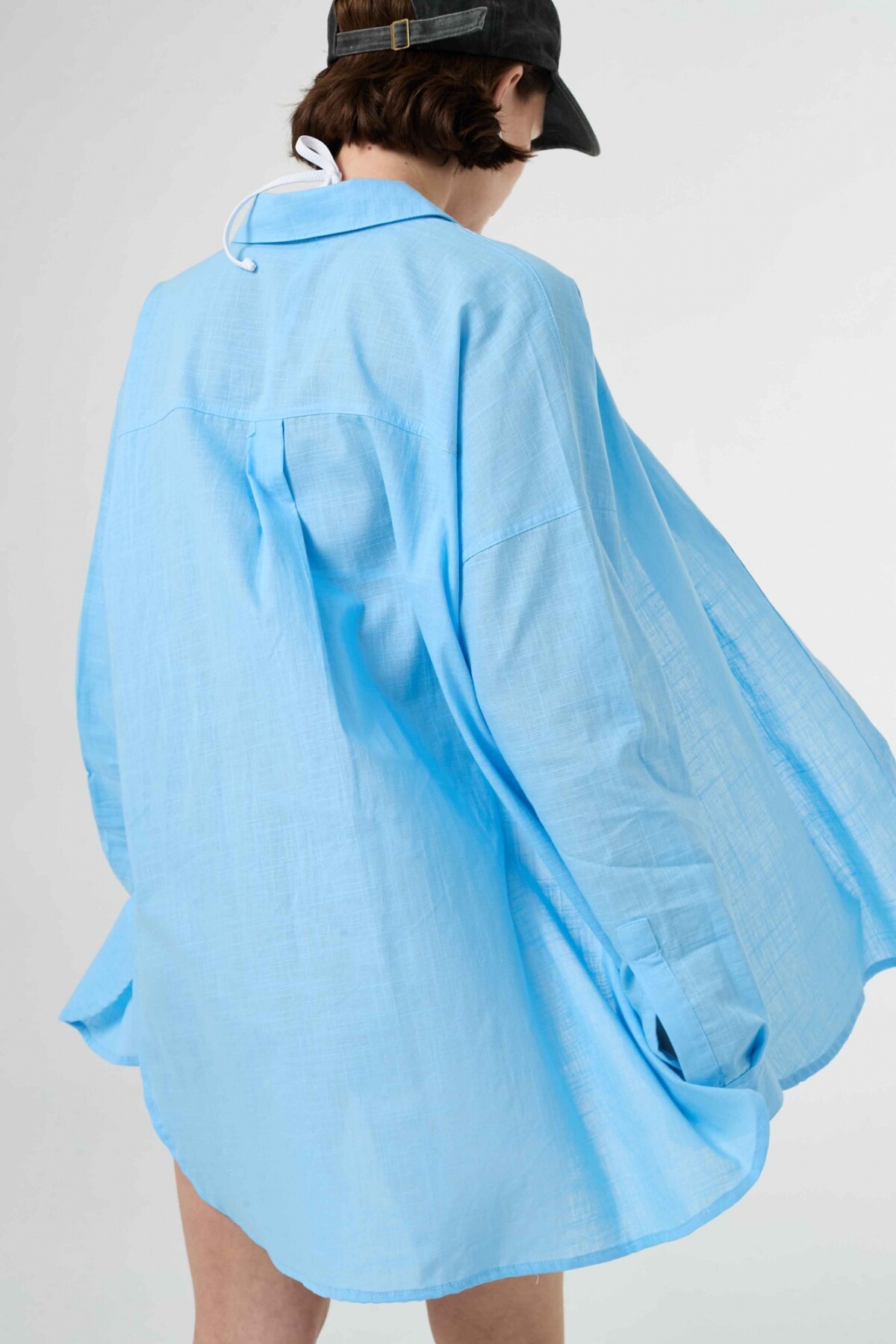Camisa Aldara Celeste