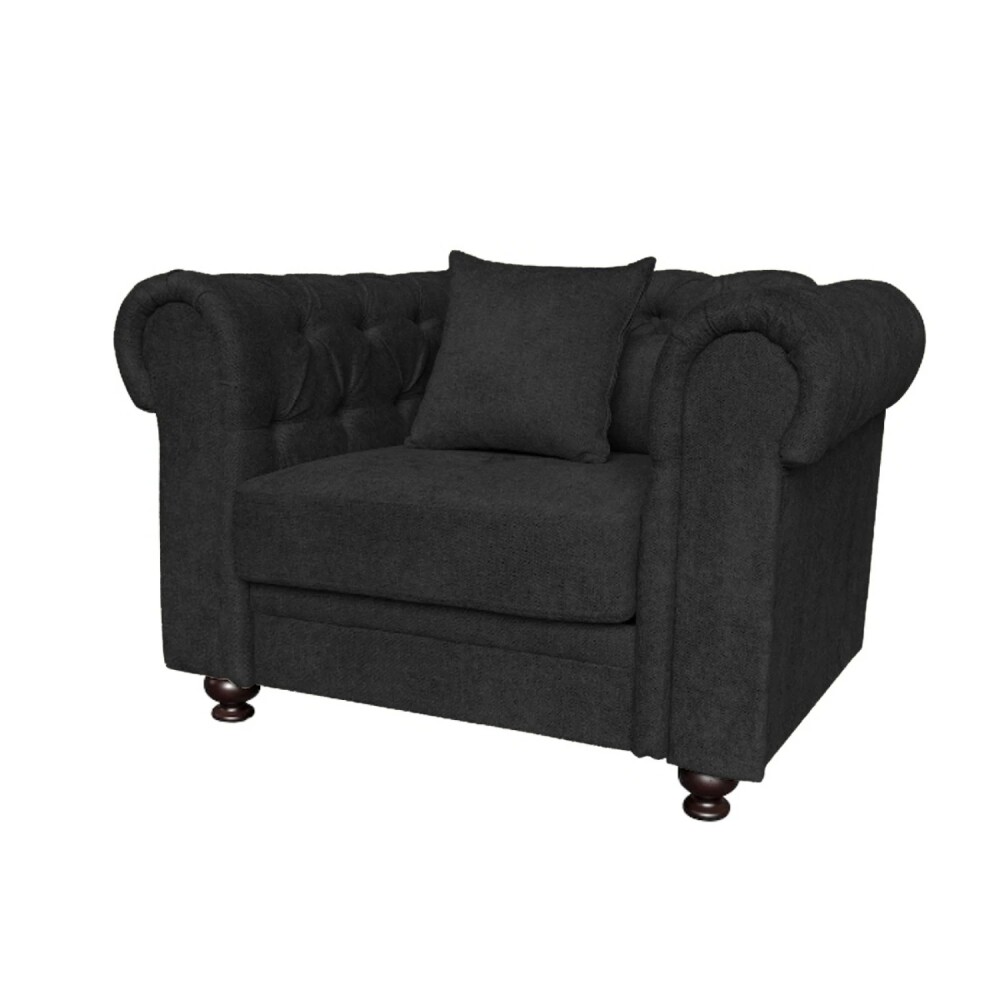 SOFÁ SILLÓN 1 CUERPO - CON ALMOHADÓN negro