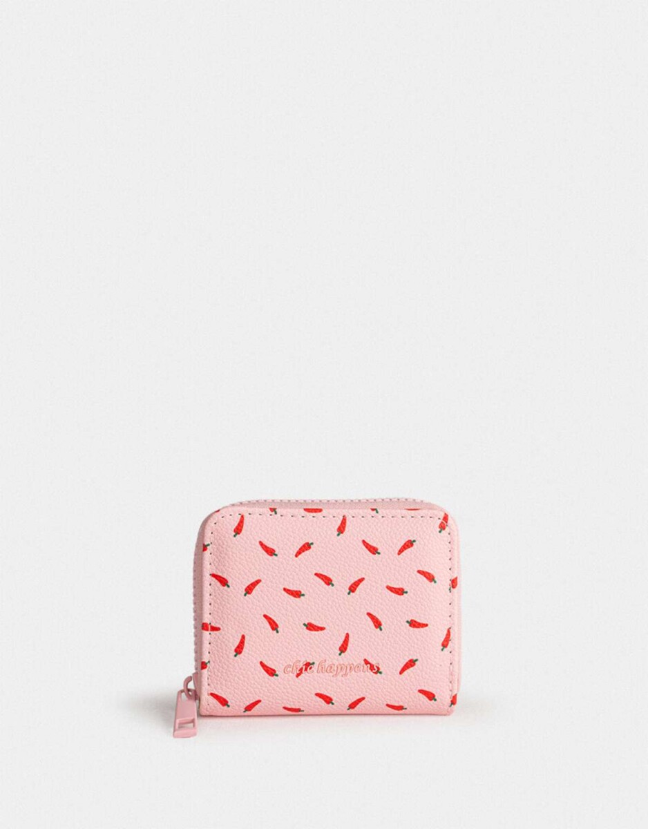 Billetera Cuerina - Rosa Viejo 