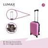 Valija Carry-on de mano Rígidas Con Organizadores Rosa