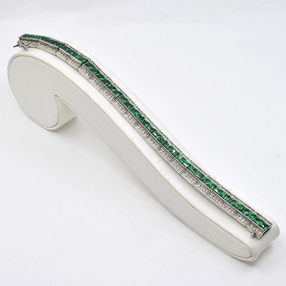 Magnifica Pulsera Antigua En Plata Y Piedras Sinteticas Con Punzon Frances. Circa 1880-1920'S Aprox. Magnifica Pulsera Antigua En Plata Y Piedras Sinteticas Con Punzon Frances. Circa 1880-1920'S Aprox.