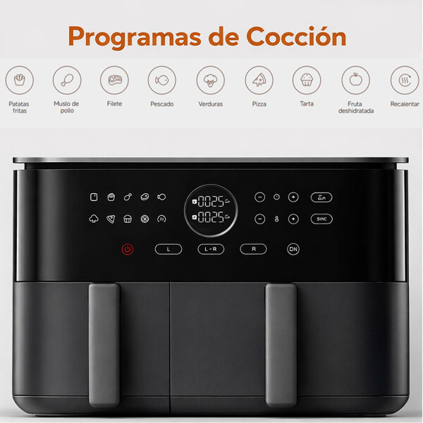 Freidora De Aire Xiaomi Dual 2700w 10l FREIDORA DE AIRE XIAOMI DUAL ZONE AIR FR