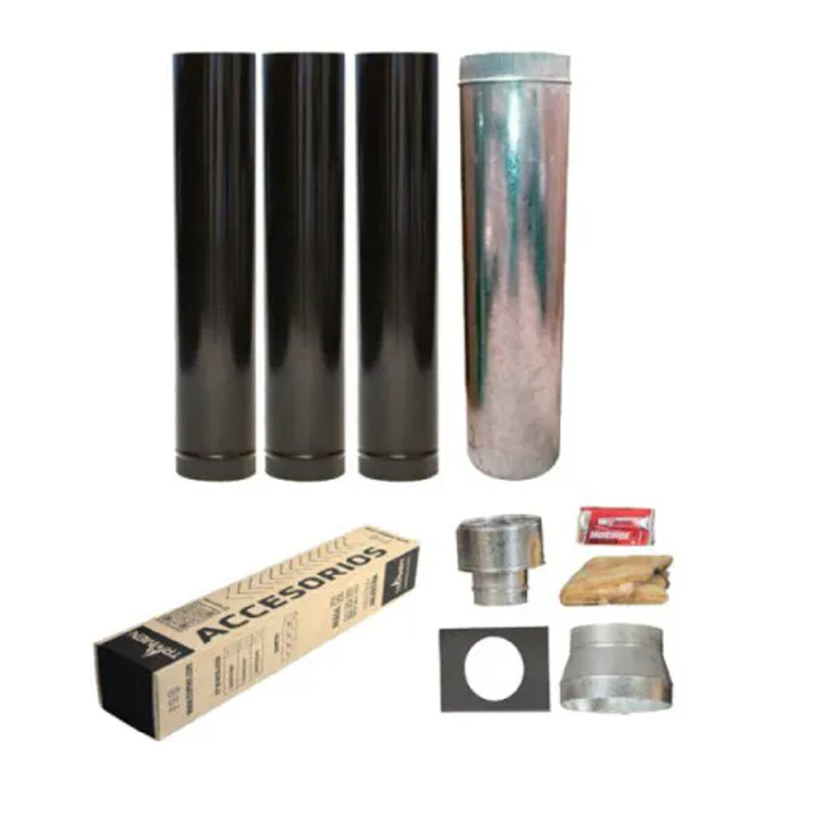 Kit Techo Calefactor Tromen 6 Enlozado - KIT DE TECHO TROMEN 6" ENLOZADO 32061 