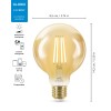 LAMPARA LED SMART VINTAGE 7W E27 G95 GLOBO WIZ LAMPARA LED SMART VINTAGE 7W E27 G95 GLOBO WIZ
