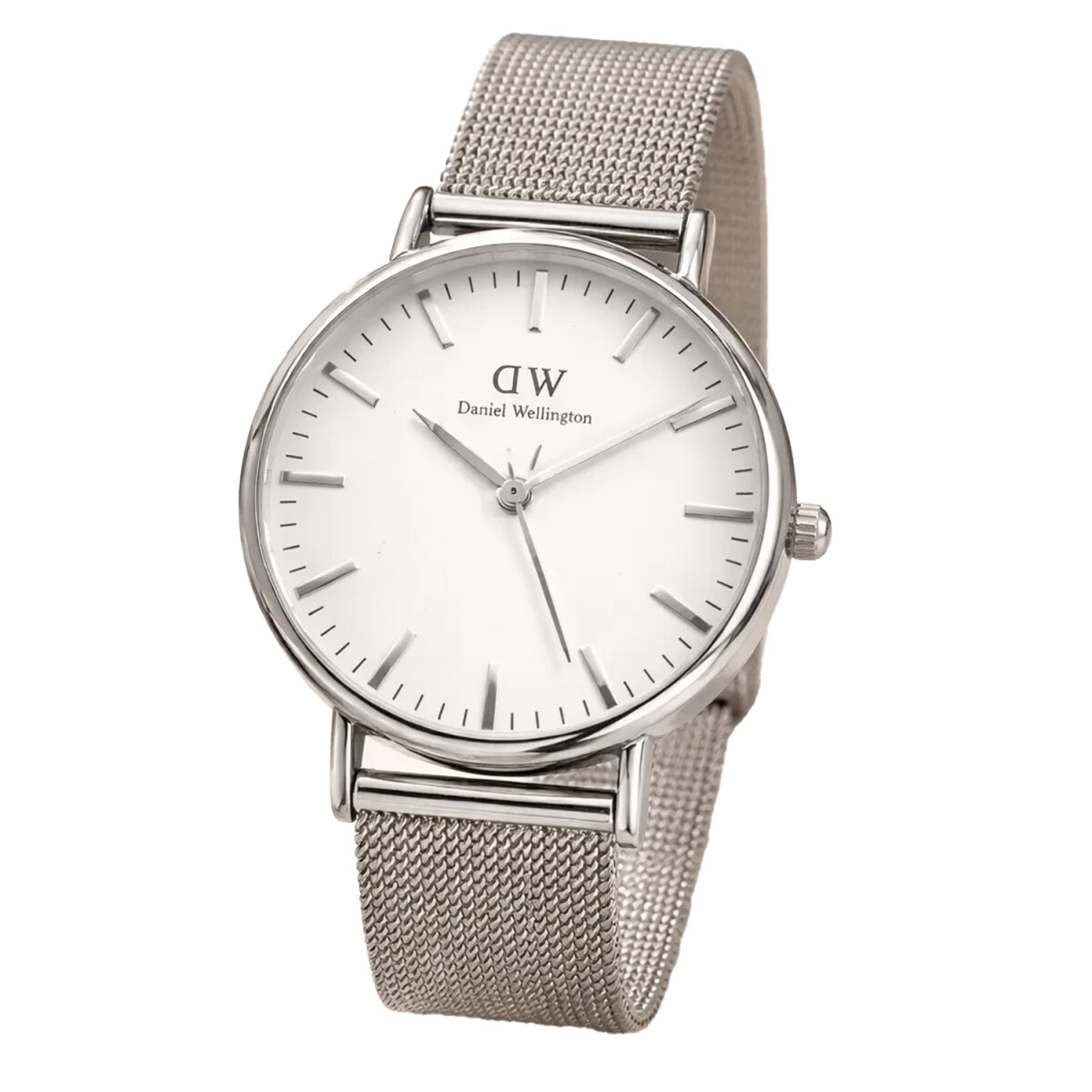 Reloj de Pulsera para Mujer Diseño Clásico Urbano Elegante - Plateado 