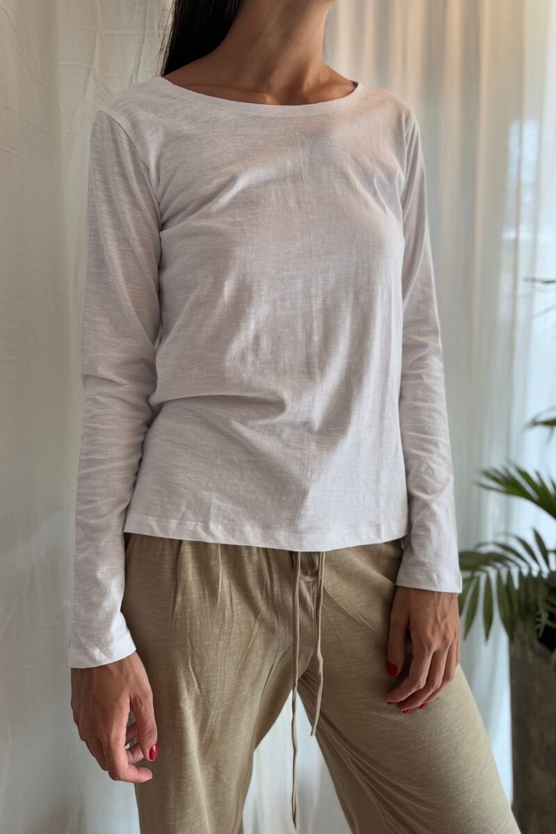 Camiseta Mar de bambú - Blanca 