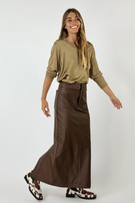 POLLERA ELVIRA Marron