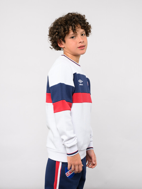 Buzo A La Base Grav Nacional Junior Blanco, Azul Marino, Rojo