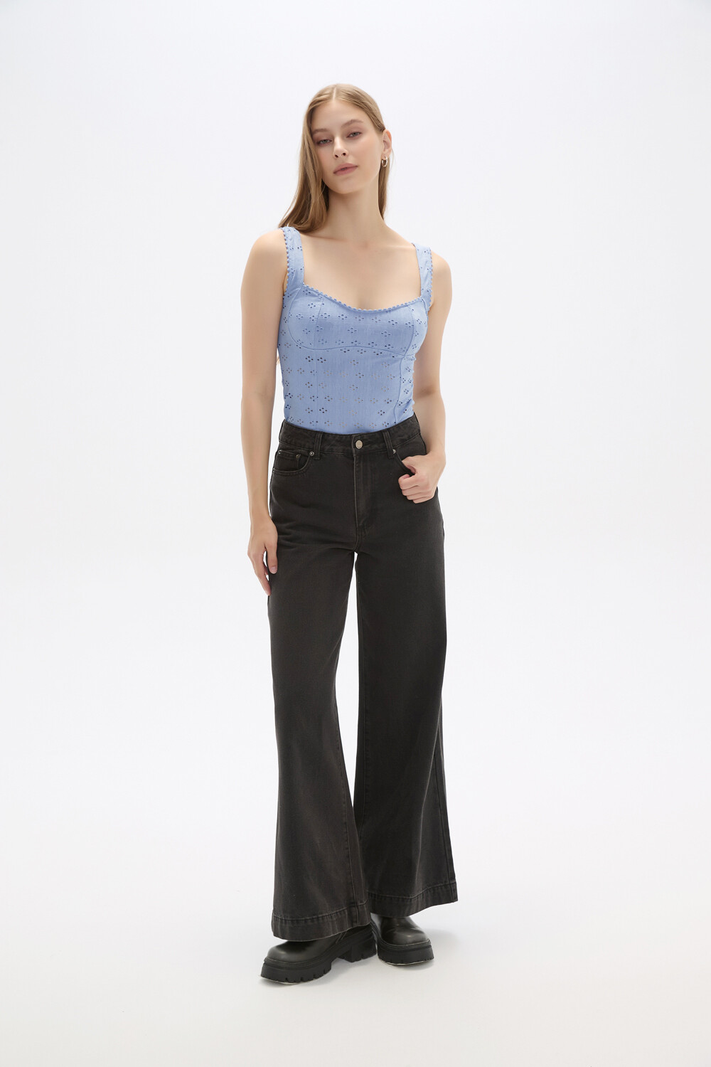 Pantalon Melvara Gris Oscuro