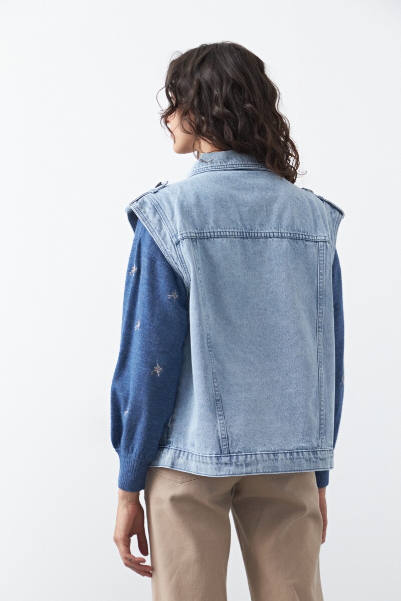 CHALECO ZUZIN Celeste