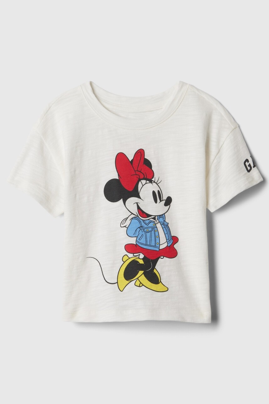Remera Gráfico Disney Toddler Niña New Off White