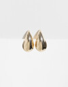 Aros Colgantes Cortos Metal Aros Gota Chunky Grandes - Dorado
