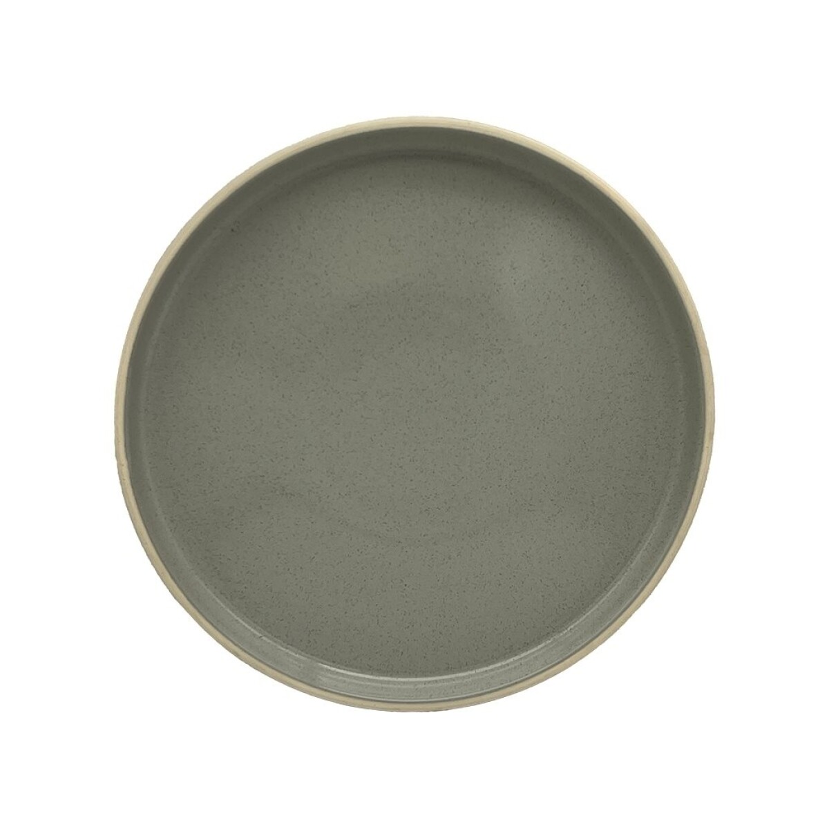 PLATO DE MESA D27x3CM VERDE SALVIA 