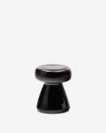 Mesa auxiliar Manya de cerámica negro Ø 38 cm Mesa auxiliar Manya de cerámica negro Ø 38 cm