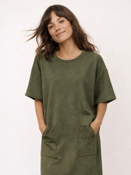 VESTIDO ZELMA VERDE MILI