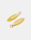 Horquillas Set Glitter Set De Hebillas Backstage - Dorado