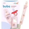 Clip para chupete BUBA animales jirafa beige pastel