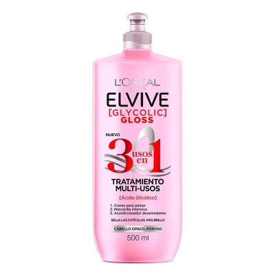Crema De Peinar Elvive Glycolic Gloss 3 En 1 500 Ml. Crema De Peinar Elvive Glycolic Gloss 3 En 1 500 Ml.