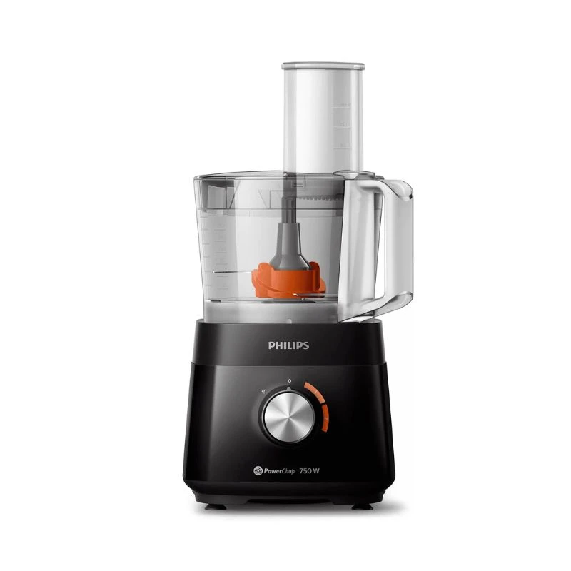 MULTIPROCESADORA PHILIPS HR7302 CON 6 ACCESORIOS - 750W Negro