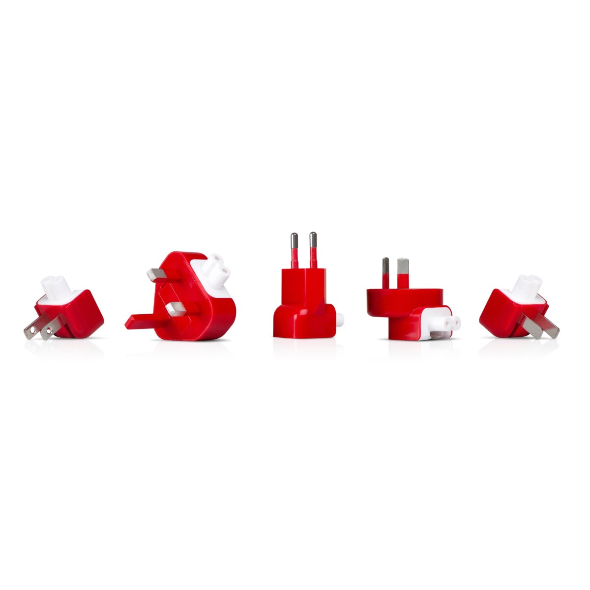 CARGADOR ADAPTADOR PLUGBUG DUO MACBOOK PARA VIAJES TWELVE SOUTH Blanco y rojo