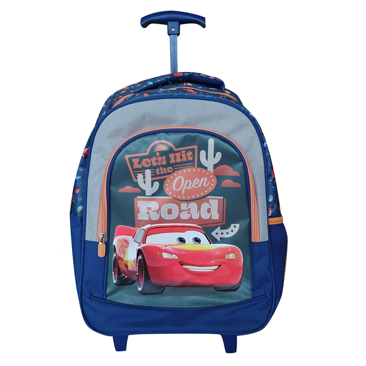 Mochila Carrito Escolar Cars 40 cm Jacquard 