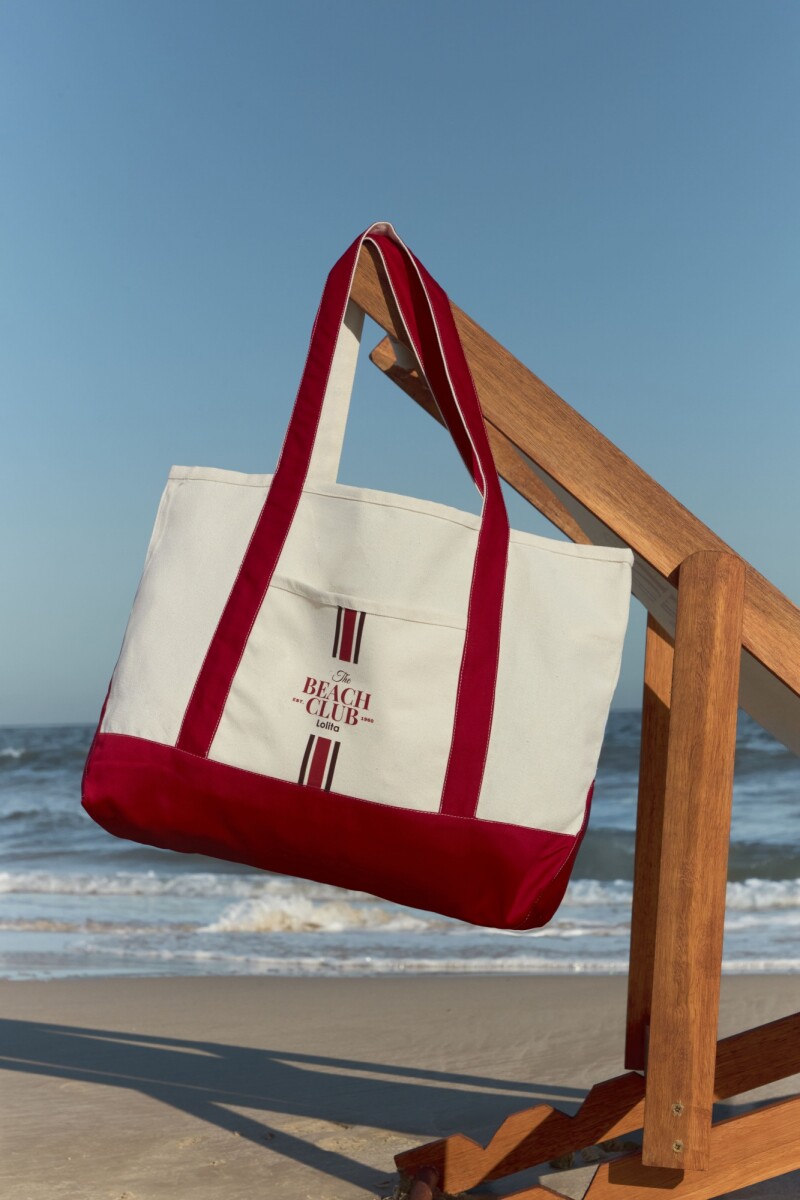 Totebag The Beach Club - rojo 