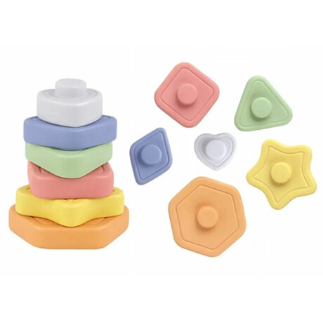 Juego Apilable Infantil Formas Plástico 001