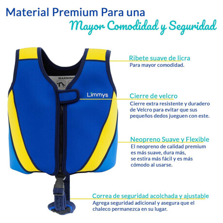 Chaleco Salvavidas Natación Neopreno Premium Niños Pis006002-s