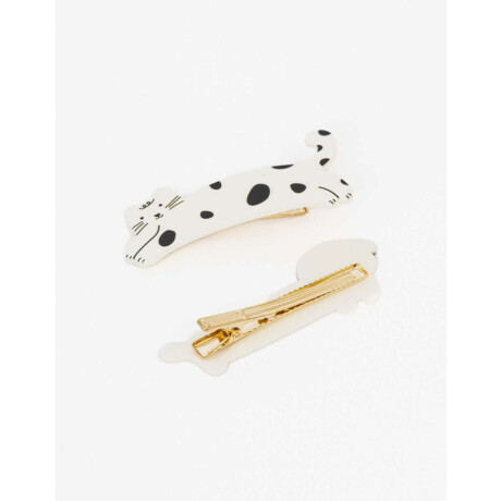 Set De Horquillas Gatitos Combinacion Bicolor