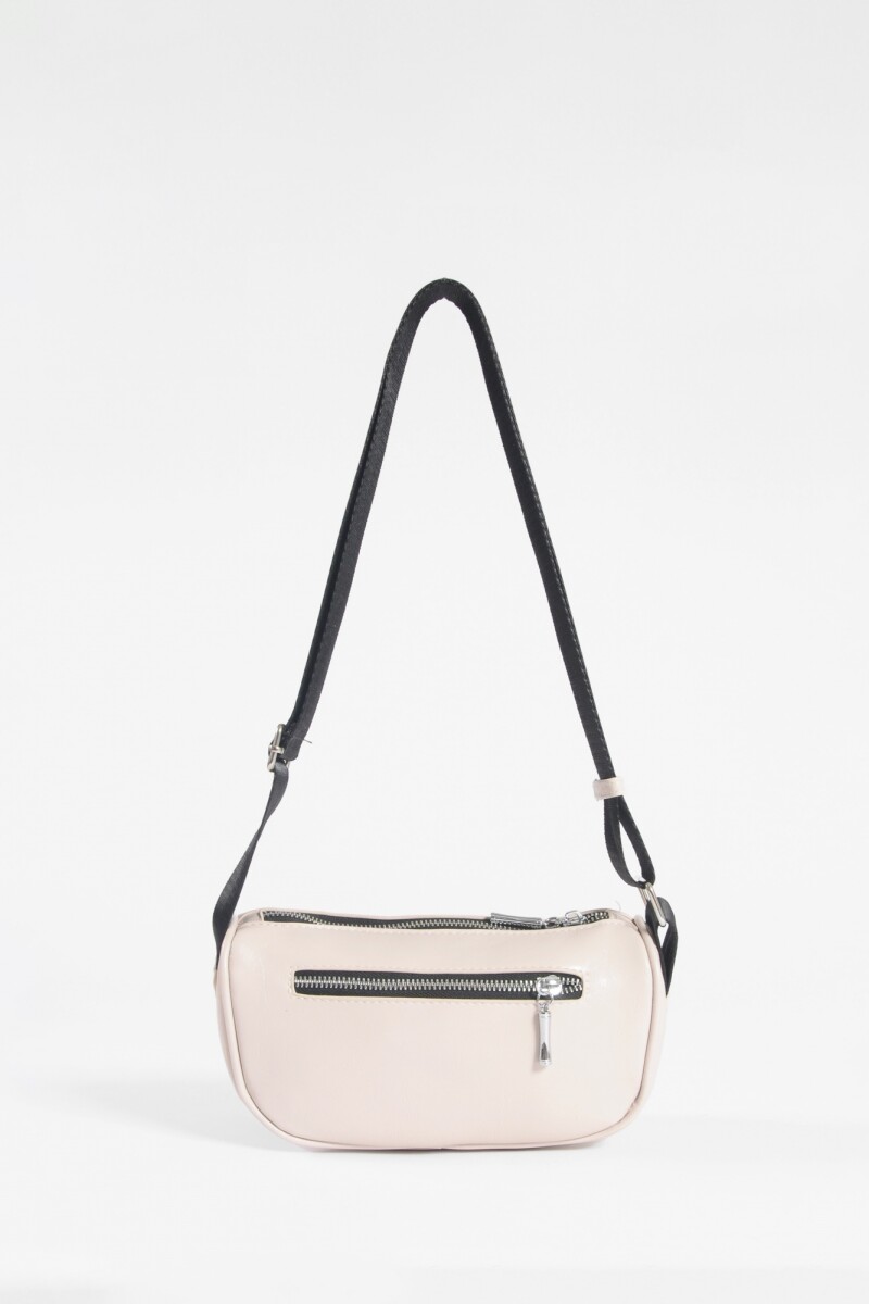 Riñonera doble cierre beige