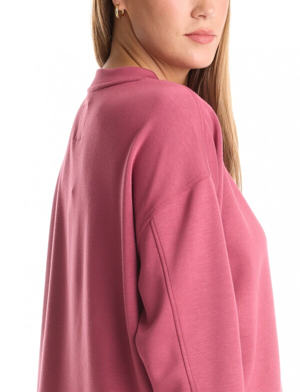 Buzo Pespuntes ROSA OSCURO