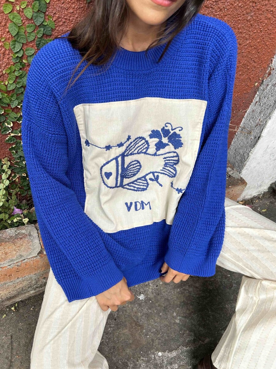 Sweater Pez - Azul 