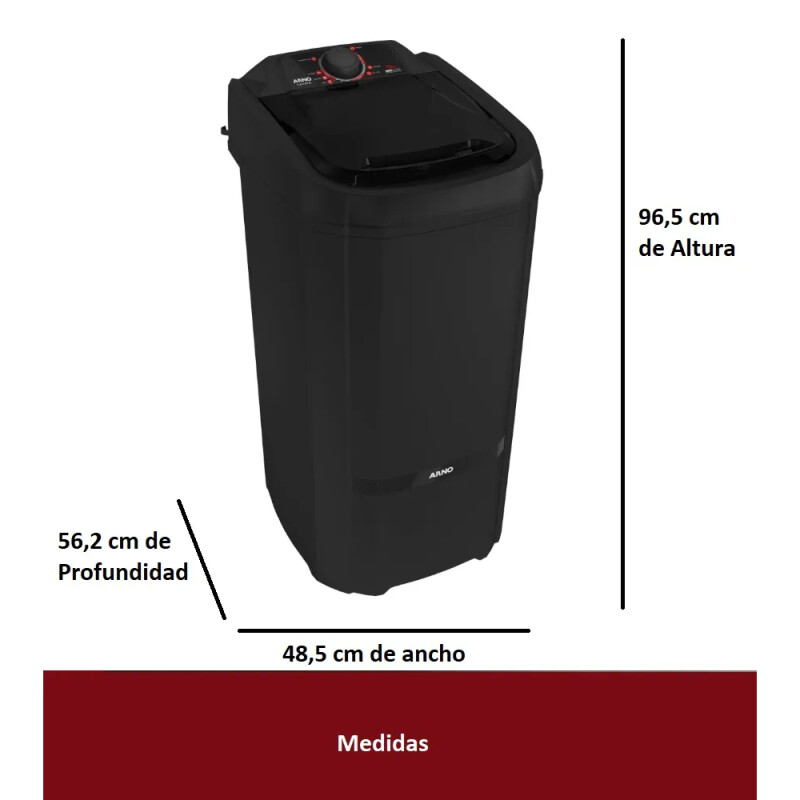 Lavarropas 13 Kg Arno Semi-automatico 5 Programas Y Timer Lavarropas 13 Kg Arno Semi-automatico 5 Programas Y Timer