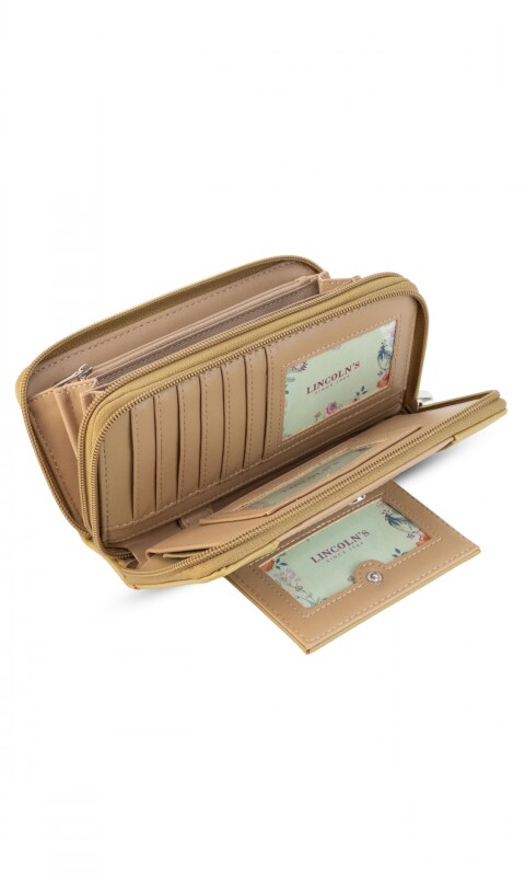 BILLETERA HIBISCO PISTACHO