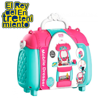 Set Tocador Infantil En Valija Juego Belleza + 26 Accesorios Set Tocador Infantil En Valija Juego Belleza + 26 Accesorios