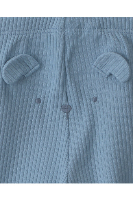Set tres piezas de algodón, pantalón y bodies, azul, diseño perros Sin color