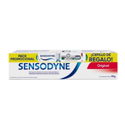 Pasta De Dientes Sensodyne Original 90 Grs + Cep. Medio Pasta De Dientes Sensodyne Original 90 Grs + Cep. Medio