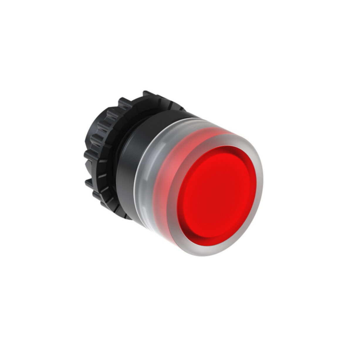 Cabezal pulsador ras. lum. rojo Ø22mm IP66, BFI1 - WE5051 