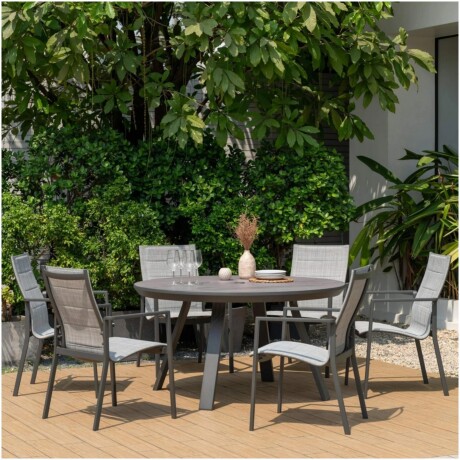 Silla Acolchada De Jardín RUSTICO Urbanite Malla 3D - Gris Silla Acolchada De Jardín RUSTICO Urbanite Malla 3D - Gris